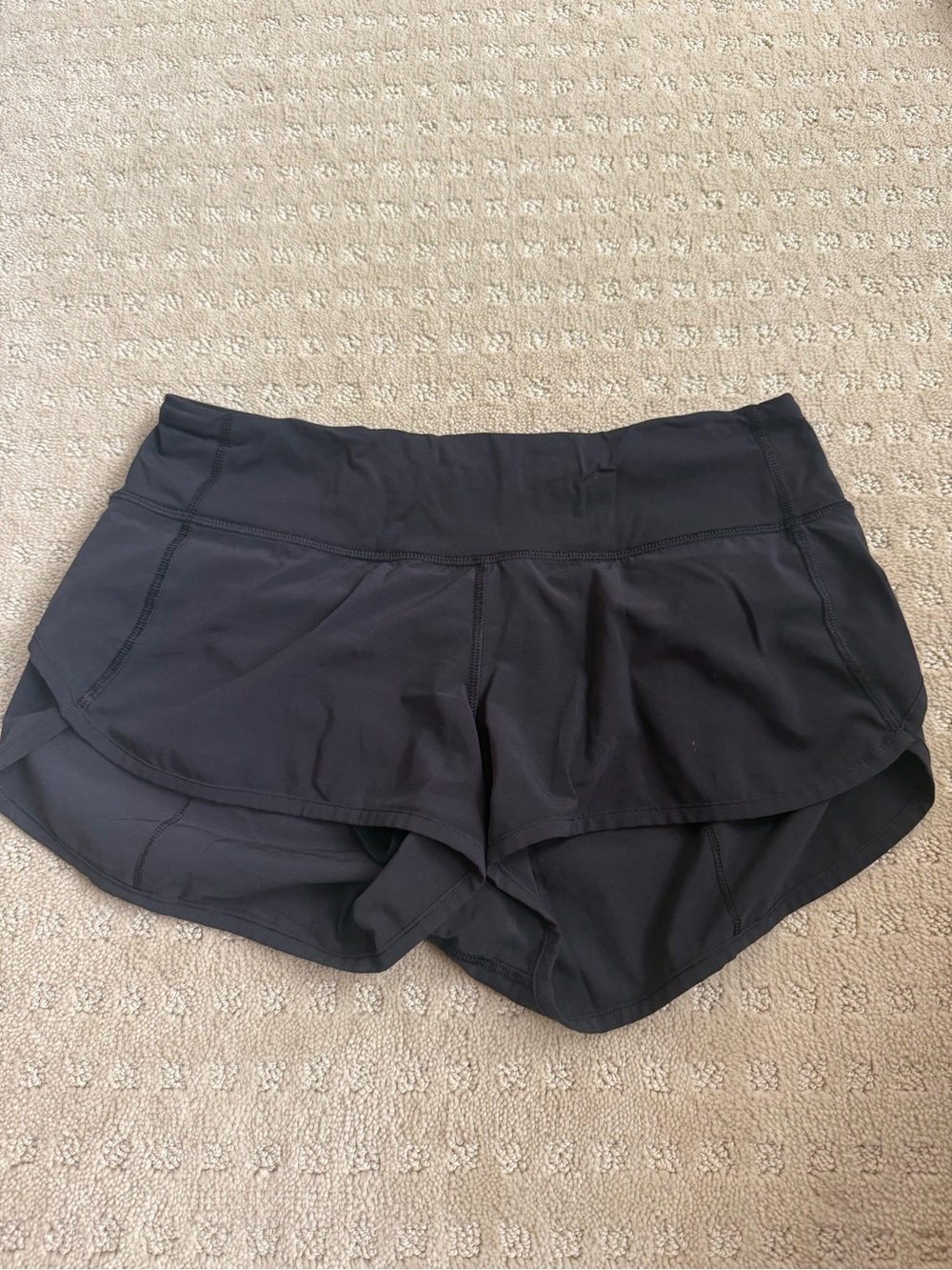 lululemon athletica Speed Up Black Women's Athletic Skort with Built-In Liner